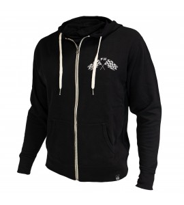 Fasthouse, Finish Line Zip Up Hoodie, VUXEN, XL, SVART