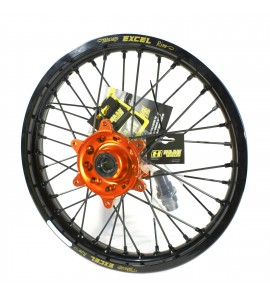 Haan Wheels, Komplett Hjul, 2,15, 18", BAK, SVART ORANGE, KTM 03-21 450 EXC-F, 03-12 450 SX-F, 18-21 250 EXC TPI/300 EXC TPI, 95-17 250 EXC/300 EXC, 03-21 250 EXC-F, 95-12 250 SX, 03-12 250 SX-F, 10-23 350 EXC-F, 10-12 350 SX-F, 95-16 125 EXC, 95-12 125 S