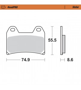 Moto-Master, Bromsbelägg RoadPRO Sinter, FRAM, KTM 17-19 1090 ADVENTURE, 13-16 1190 ADVENTURE, 15-25 1290 ADVENTURE, 19-20 790 ADVENTURE, 23 790 ADVENTURE, 21-25 890 ADVENTURE