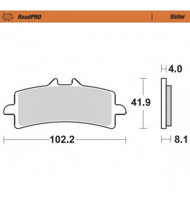 Moto-Master, Bromsbelägg RoadPRO Sinter, FRAM, DUCATI 24-25 DesertX 937 Rally, TRIUMPH 22-25 TIGER 1200 RALLY, 20-25 TIGER 900 RALLY