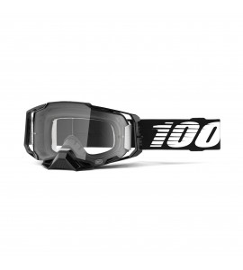 100%, ARMEGA Goggle Black - Clear Lens, VUXEN