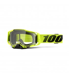 100%, ARMEGA Goggle Nuclear Citrus - Clear Lens, VUXEN