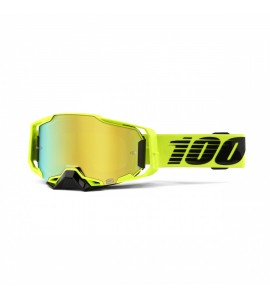 100%, 100%, ARMEGA Goggle Nuclear Citrus - Gold Mirror Lens, VUXEN, VUXEN