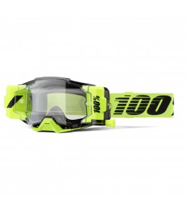 100%, ARMEGA FORECAST Glasögon Neon Yellow - Clear Lens, VUXEN