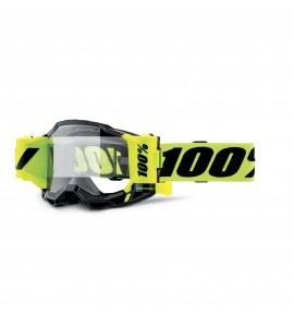 100%, ACCURI 2 FORECAST Glasögon Neon Yellow - Clear Lens, VUXEN