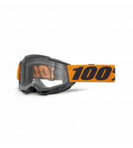 100%, STRATA 2 Glasögon Neon Orange - Clear Lens, VUXEN