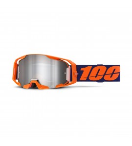 100%, ARmatic Glasögon Neon Orange - Mirror Silver Flash Lens, VUXEN