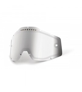 100%, RC1/AC1/ST1 Lins Vented Dual Mirror / Smoke Anti-Fog, SILVER