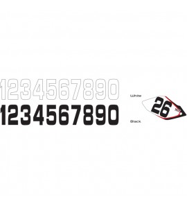 Why Stickers, Siffror Stora 10st, 20*11cm Svart 0