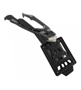 Rtech, Baklampa/bakskärm, Integra Led, avtagbar skylthållare, SVART, Husqvarna 24-25 FE 450, 24-25 FE 250/TE 250/FE 501/TE 150/TE 300, 24 FE 350, 25 FE 350
