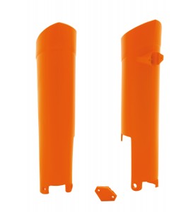 Rtech, Gaffelskydd, ORANGE, KTM 08-15 450 EXC-F, 08-14 450 SX-F, 08-15 250 EXC/250 EXC-F, 08-14 250 SX/250 SX-F, 10-15 350 EXC-F, 10-14 350 SX-F, 08-15 125 EXC/200 EXC/300 EXC, 08-14 125 SX, 08 144 SX/505 SX-F, 09-14 150 SX, 08-10 400 EXC, 12-15 500 EXC, 