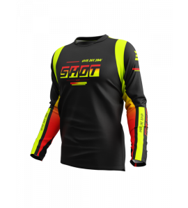 Shot, TRÖJA DEVO BLOCK, VUXEN, S, NEON SVART GUL