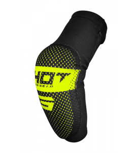 Shot, ARMBÅGSKYDD AIRLIGHT BLACK NEON YELLOW, VUXEN, M L