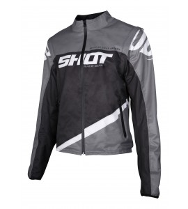 Shot, Jacka SOFTSHELL LITE, VUXEN, L, GRÅ SVART