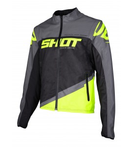 Shot, Jacka SOFTSHELL LITE, VUXEN, L, GRÅ NEON GUL