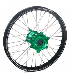 Haan Wheels, Komplett Hjul A60, 2,15, 19", BAK, SVART GRÖN, KTM 03-23 450 EXC-F, 03-12 450 SX-F, 18-22 250 EXC TPI/300 EXC TPI, 95-17 250 EXC/300 EXC, 23 250 EXC/300 EXC, 03-23 250 EXC-F, 95-12 250 SX, 03-12 250 SX-F, 10-20 350 EXC-F, 10-12 350 SX-F, 95-1