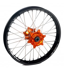 Haan Wheels, Komplett Hjul A60, 2,15, 19", BAK, SVART ORANGE, KTM 23-25 450 SX-F, 23-25 250 SX/250 SX-F, 23-25 350 SX-F, 23-25 125 SX/300 SX, 25 150 SX, Husqvarna 23-24 FC 450, 25 FC 450 /TC 150/TC 300, 23-25 FC 250/TC 250, 23-25 FC 350, 23-25 TC 125, Gas
