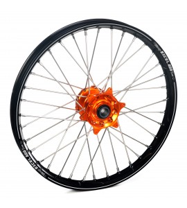 Haan Wheels, Komplett Hjul A60, 1,60, 21", FRAM, SVART ORANGE, KTM 16-25 450 EXC-F, 15-25 450 SX-F, 18-22 250 EXC TPI/300 EXC TPI, 23-25 250 EXC/150 EXC/300 EXC/300 SX, 16-17 250 EXC/300 EXC, 16-24 250 EXC-F, 25 250 EXC-F /150 SX, 15-25 250 SX/250 SX-F, 1