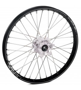Haan Wheels, Komplett Hjul A60, 1,60, 21", FRAM, SILVER SVART, Kawasaki 19-25 KX450, 24-25 KX450X, 21-25 KX250, 24-25 KX250X