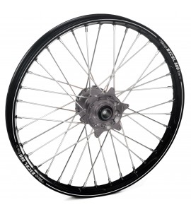 Haan Wheels, Komplett Hjul A60, 1,60, 21", FRAM, SVART GRÅ, KTM 03-15 450 EXC-F, 03-14 450 SX-F, 03-15 250 EXC/250 EXC-F, 03-14 250 SX/250 SX-F, 10-15 350 EXC-F, 10-14 350 SX-F, 03-15 125 EXC/300 EXC, 03-14 125 SX, 07-08 144 SX, 09-14 150 SX, 04-15 200 EX