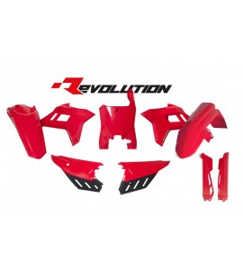 Rtech, Plastic Kit REVOLUTION, RED, Honda 21-24 CRF450R, 22-24 CRF250R