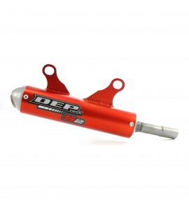 DEP, Ljuddämpare Röd (FS), KTM 23-25 125 SX, 25 150 SX, Husqvarna 23-25 TC 125, 25 TC 150, GasGas 24-25 MC 125, 25 MC 150
