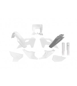 Rtech, Plastkit, O.E.M VIT GRÅ, Husqvarna 24-25 FE 450, 24-25 FE 250/TE 250/FE 501/TE 150/TE 300, 24 FE 350, 25 FE 350