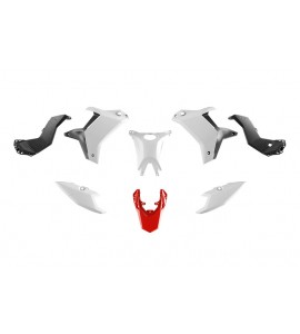 Rtech, Plastkit Revolution, VIT RÖD GRÅ, Yamaha 25-26 TÉNÉRÉ 700