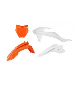 Rtech, Plastkit, VIT ORANGE, KTM 16-25 50 SX, 20-24 SX-E 5