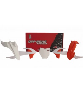 Rtech, Plastkit, VIT ORANGE, KTM 16-23 65 SX, GasGas 21-23 MC 65