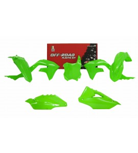 Rtech, Plastkit, NEON GRÖN, Kawasaki 19-23 KX450, 21-24 KX250, 24 KX250X