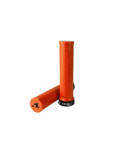 Rtech, Bike Lock-On Grips, NEON ORANGE