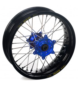 Haan Wheels, Komplett Hjul SM, 5,00, 17", BAK, SVART BLÅ, KTM 13-23 450 EXC-F, 13-14 450 SMR, 13-22 450 SX-F, 18-22 250 EXC TPI/300 EXC TPI, 23 250 EXC/150 EXC/300 EXC, 13-17 250 EXC/300 EXC, 13-23 250 EXC-F, 13-22 250 SX/250 SX-F, 13-23 350 EXC-F, 13-22 