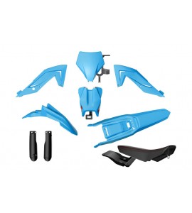 Rtech, Plastkit, Revolution ink sadel, CYAN SVART BLÅ, TALARIA 23-25 STING