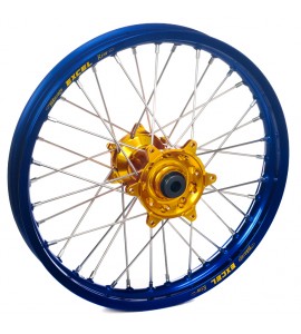 Haan Wheels, Komplett Hjul, 2,15, 19", BAK, BLÅ GULD, KTM 23-25 450 SX-F, 23-25 250 SX/250 SX-F, 23-25 350 SX-F, 23-25 125 SX/300 SX, 25 150 SX, Husqvarna 23-24 FC 450, 25 FC 450 /TC 150/TC 300, 23-25 FC 250/TC 250, 23-25 FC 350, 23-25 TC 125, GasGas 24-2
