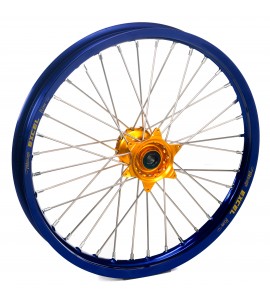 Haan Wheels, Komplett Hjul, 1,40, 19", FRAM, BLÅ GULD, Suzuki 02-25 RM85, 97-01 RM80