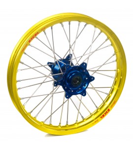 Haan Wheels, Komplett Hjul, 1,85, 16", BAK, GUL BLÅ, Suzuki 02-25 RM85, 97-01 RM80