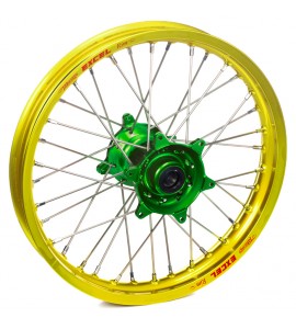 Haan Wheels, Komplett Hjul, 1,60, 12", BAK, GUL GRÖN, KTM 02-15 65 SX