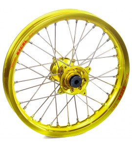 Haan Wheels, Komplett Hjul, 1,85, 19", BAK, GUL, Honda 04-13 CRF250R, 02-07 CR125R