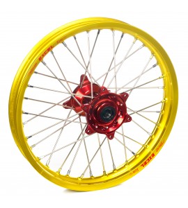 Haan Wheels, Komplett Hjul, 1,85, 19", BAK, GUL RÖD, Honda 04-13 CRF250R, 02-07 CR125R