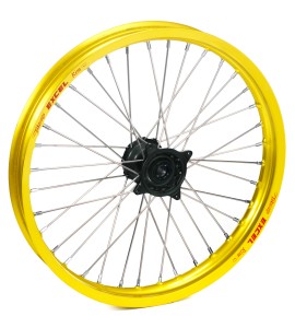 Haan Wheels, Komplett Hjul, 1,60, 21", FRAM, GUL SVART, Suzuki 05-25 RM-Z450, 07-25 RM-Z250