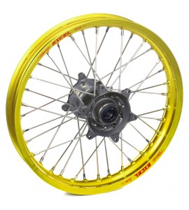 Haan Wheels, Komplett Hjul, 1,85, 16", BAK, GUL GRÅ, Suzuki 02-25 RM85, 97-01 RM80
