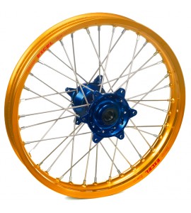 Haan Wheels, Komplett Hjul, 2,15, 19", BAK, BLÅ GULD, Suzuki 99-10 RM250, 99-10 RM125