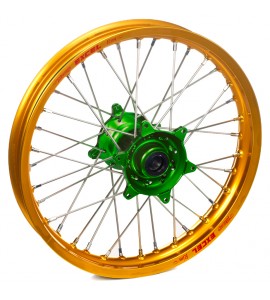 Haan Wheels, Komplett Hjul, 1,60, 12", BAK, GULD GRÖN, KTM 02-15 65 SX
