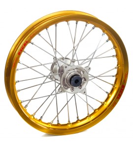 Haan Wheels, Komplett Hjul, 2,15, 19", BAK, GULD SILVER, Suzuki 99-10 RM250, 99-10 RM125