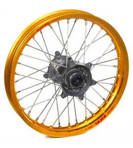 Haan Wheels, Komplett Hjul, 1,60, 12", BAK, GULD GRÅ, KTM 02-15 65 SX