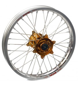 Haan Wheels, Komplett Hjul, 2,15, 19", BAK, BRONS SILVER, Kawasaki 19-25 KX450, 06-18 KX450F, 24-25 KX450X, 03-08 KX250, 19-25 KX250, 04-18 KX250F, 24-25 KX250X, 03-08 KX125