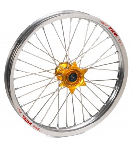 Haan Wheels, Komplett Hjul, 1,60, 21", FRAM, SILVER GULD, Suzuki 99-10 RM250, 99-10 RM125