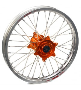 Haan Wheels, Komplett Hjul, 2,15, 19", BAK, SILVER ORANGE, KTM 23-25 450 SX-F, 23-25 250 SX/250 SX-F, 23-25 350 SX-F, 23-25 125 SX/300 SX, 25 150 SX, Husqvarna 23-24 FC 450, 25 FC 450 /TC 150/TC 300, 23-25 FC 250/TC 250, 23-25 FC 350, 23-25 TC 125, GasGas