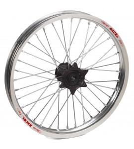 Haan Wheels, Komplett Hjul, 1,60, 21", FRAM, SILVER SVART, KTM 03-15 450 EXC-F, 03-14 450 SX-F, 03-15 250 EXC/250 EXC-F, 03-14 250 SX/250 SX-F, 10-15 350 EXC-F, 10-14 350 SX-F, 03-15 125 EXC/300 EXC, 03-14 125 SX, 07-08 144 SX, 09-14 150 SX, 04-15 200 EXC